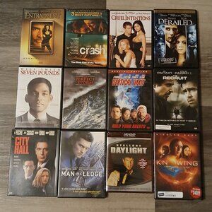 DVD Lot Thriller Cruel Intentions Derailed Seven Pounds The Perfect Storm